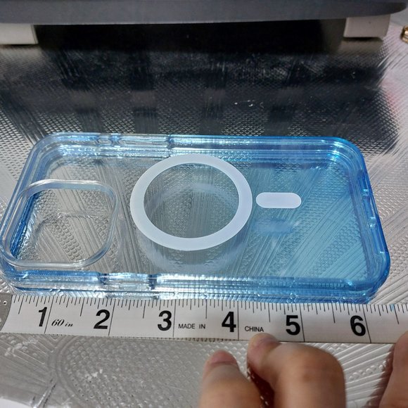 CLEAR TINT OF BLUE COLOR CLEAR IPHONE CASES COVERS - Picture 3 of 7